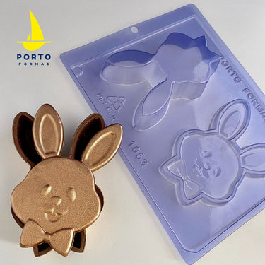 Forma De Chocolate - Forma De Chocolate Especial 3 Partes - Coelho Porta Jóias - PF1053